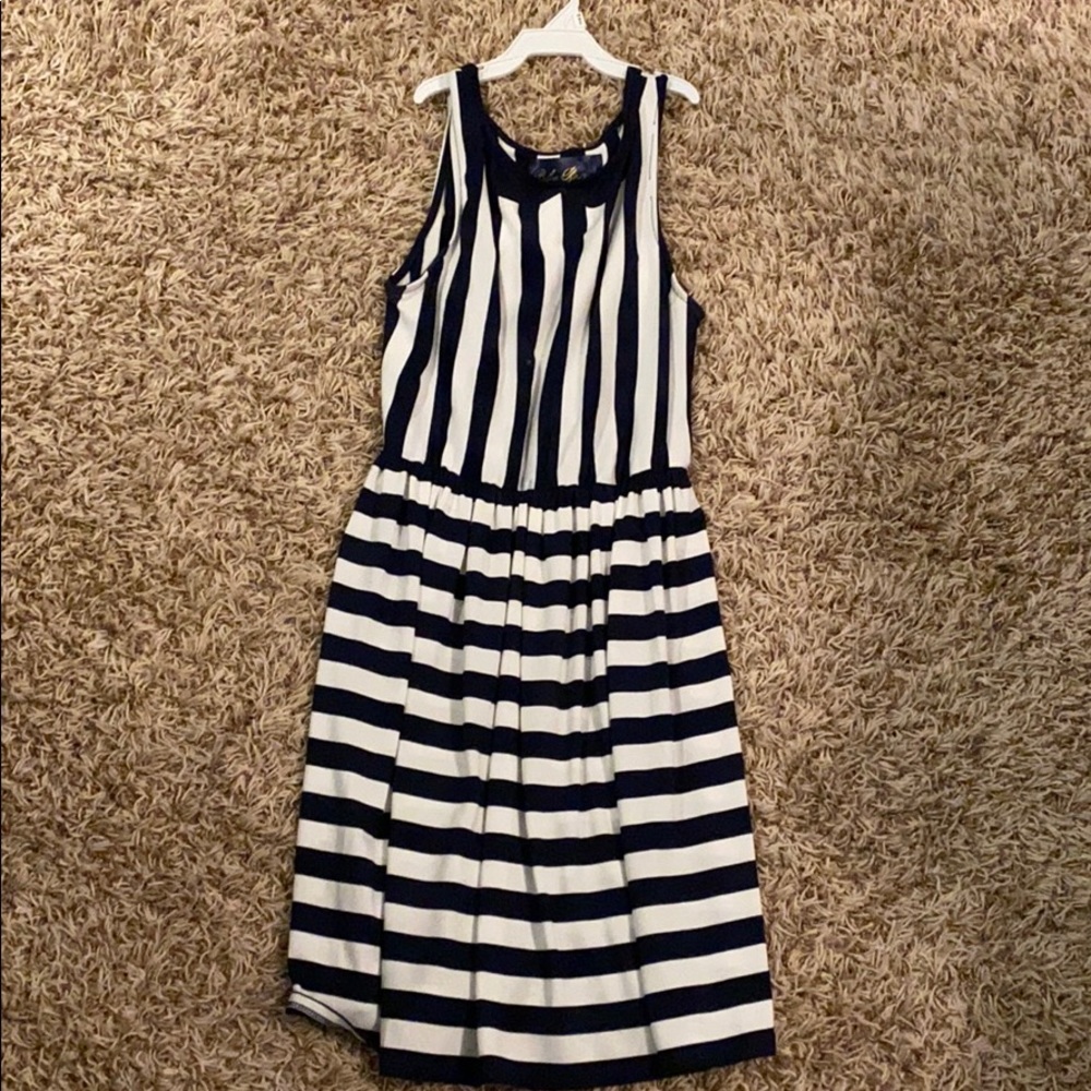 Women’s Striped Black and White Dress